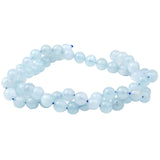 Aquamarine Beads 6mm Round A Grade - Natural Blue Gemstone Strand