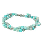 Brazilian Amazonite Beads 6mm Round | Natural Blue-Green Gemstone Strand