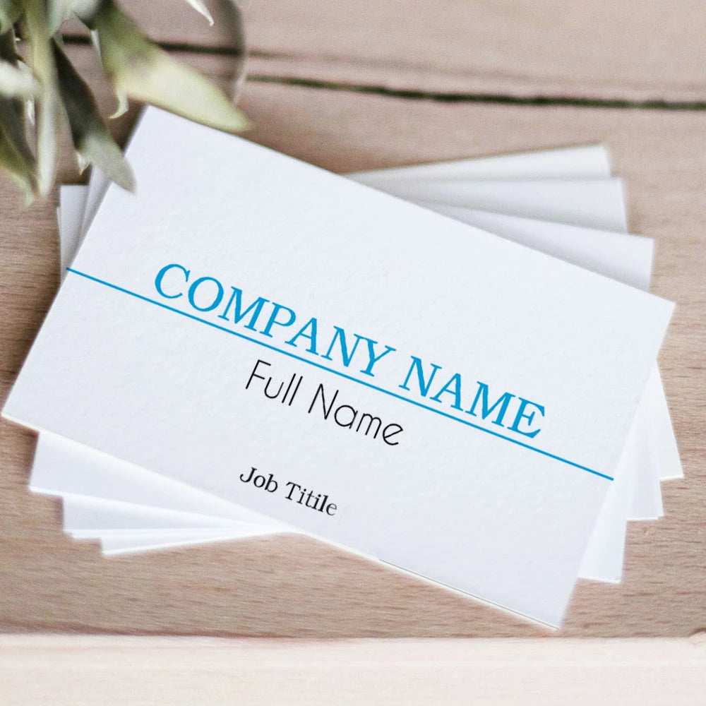 Glossy White Standard Business Card