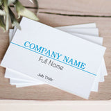 Glossy White Standard Business Card