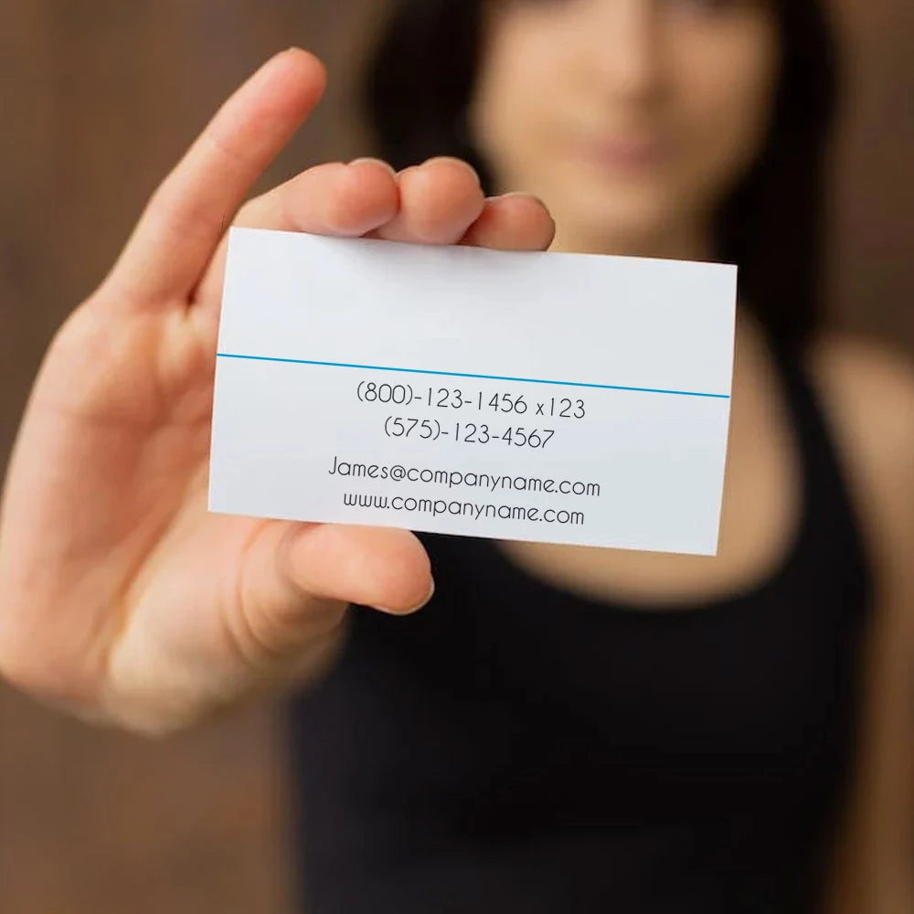 Glossy White Standard Business Card