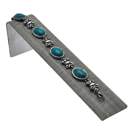 Grey Linen Jewelry Bracelet / Watch Display Ramp