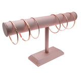 Champagne Pink Jewelry T-Bar Display Stand - 6-3/4" H
