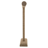 Brown Burlap Tall Jewelry Necklace / Chain T Bar Stand