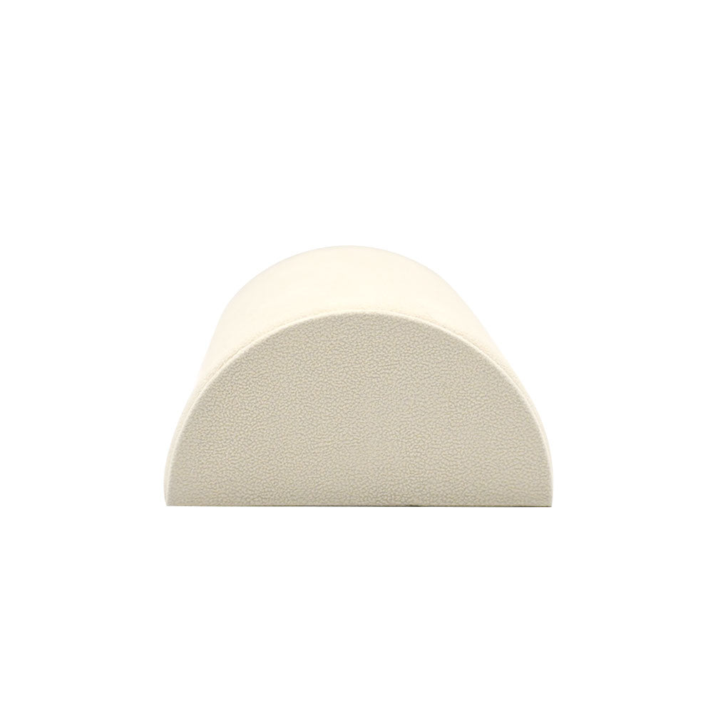 Beige Faux Suede Half Moon Jewelry Bracelet / Watch Display