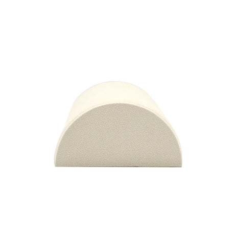 Beige Faux Suede Half Moon Jewelry Bracelet / Watch Display