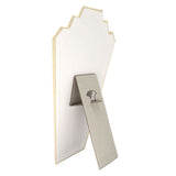 Beige faux Suede Jewelry Necklace Display Easel, 12-1/2" tall