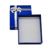 Holographic Mixed Color Jewelry Box with Bow – Earring & Pendant Box 3.125″ × 2.75″