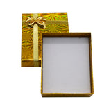 Holographic Mixed Color Jewelry Box with Bow – Earring & Pendant Box 3.125″ × 2.75″