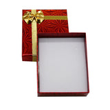 Holographic Mixed Color Jewelry Box with Bow – Earring & Pendant Box 3.125″ × 2.75″