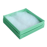 Teal Paper Cotton Filled Jewelry Gift Packaging Boxes #33