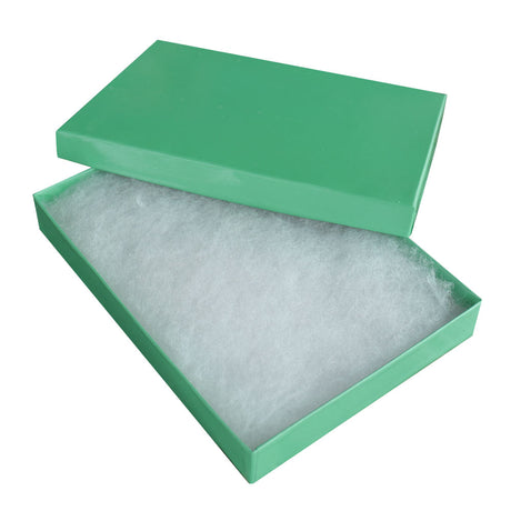 Teal Paper Cotton Filled Jewelry Gift Packaging Boxes #75