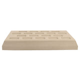 Beige Faux Suede Jewelry Ring Display Tray, Holds 18 Rings