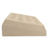 Beige Faux Suede Jewelry Ring Display Tray, Holds 18 Rings