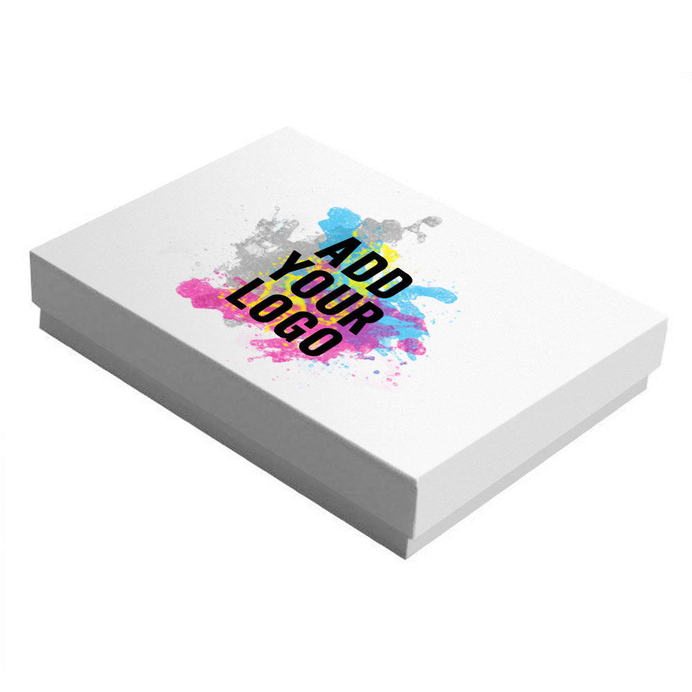 Glossy White Cotton Filled Jewelry Gift Boxes #53