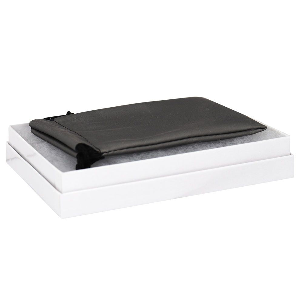 Glossy White Cotton Filled Jewelry Gift Boxes #53