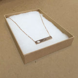 Brown Kraft Paper Cotton Filled Jewelry Gift Boxes #53