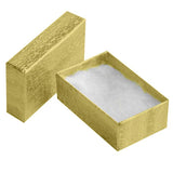 Gold Foil Cotton Filled Jewelry Gift Boxes #21