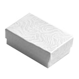 Swirl White Paper Cotton Filled Jewelry Gift Packaging Boxes #21