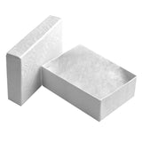 Swirl White Paper Cotton Filled Jewelry Gift Packaging Boxes #32
