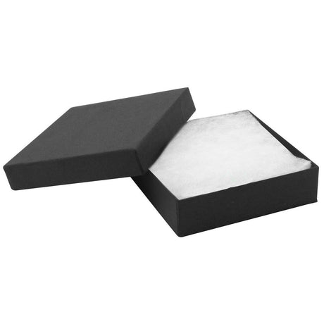 Premium Matte Black Paper Cotton Filled Jewelry Bracelet Gift Boxes #33