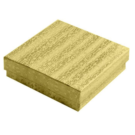 Gold Foil Cotton Filled Jewelry Gift Boxes #33