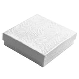 Swirl White Paper Cotton Filled Jewelry Gift Packaging Boxes #33