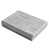 Silver Foil Cotton Filled Jewelry Gift Boxes #75