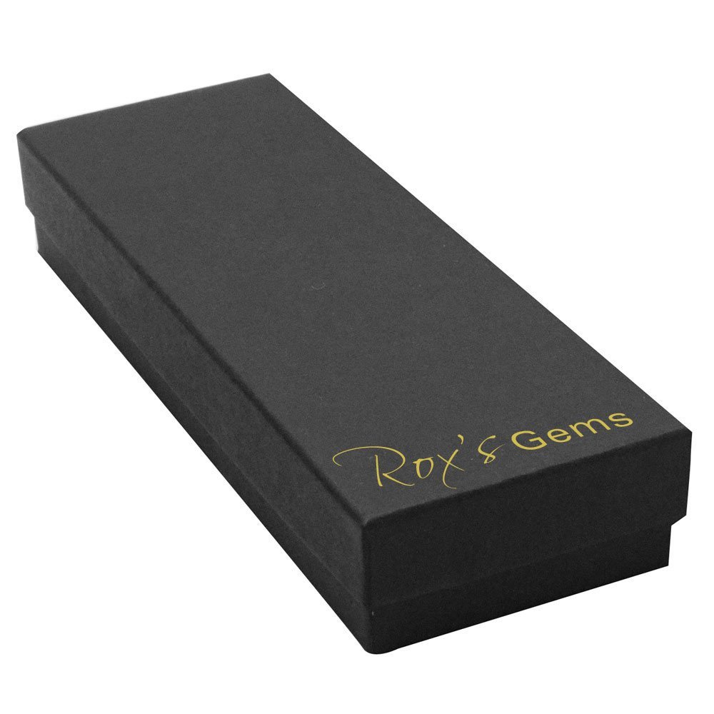 Matte Black Paper Cotton Filled Jewelry Bracelet / Watch Gift Boxes #82