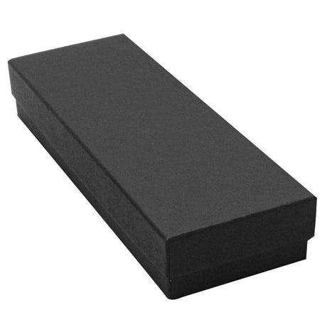 Matte Black Paper Cotton Filled Jewelry Bracelet / Watch Gift Boxes #82