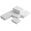 Swirl White Assorted Sizes Cotton Filled Jewelry Boxes #99
