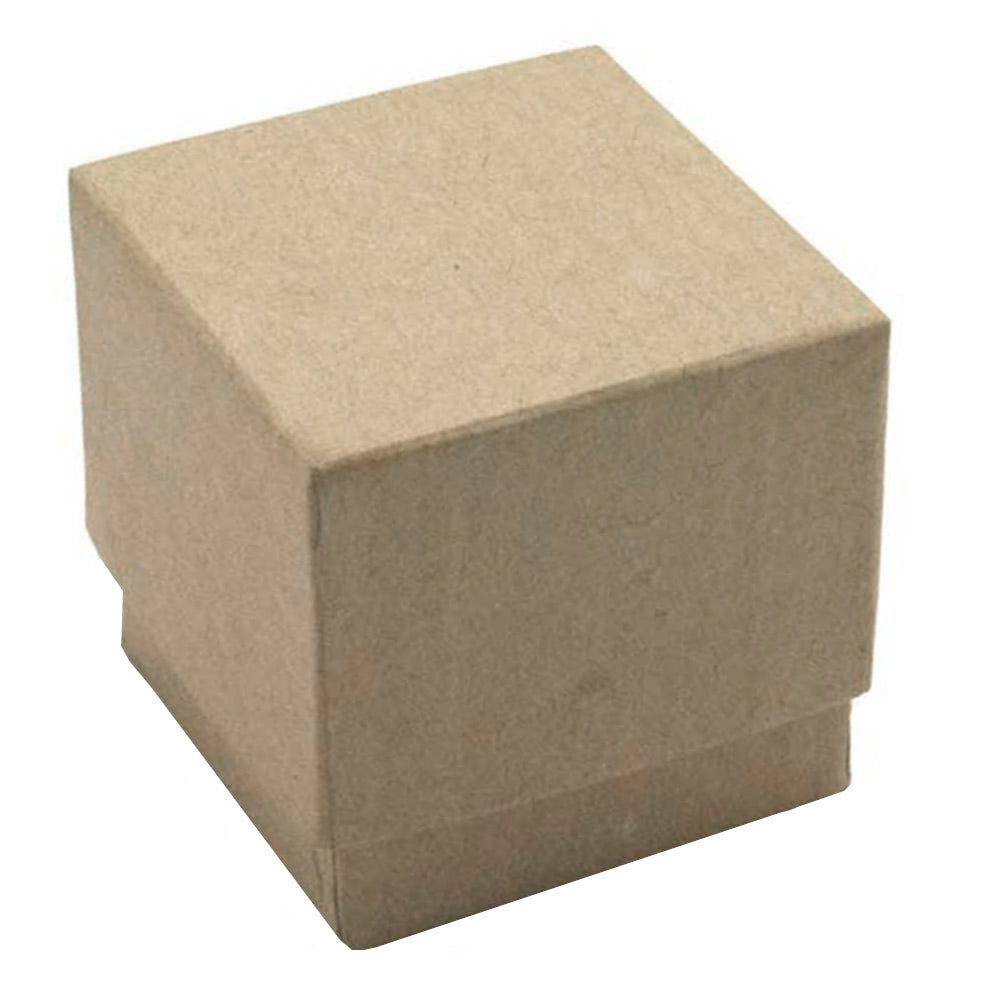Brown Kraft Paper Jewelry Ring Gift Boxes, Foam Insert