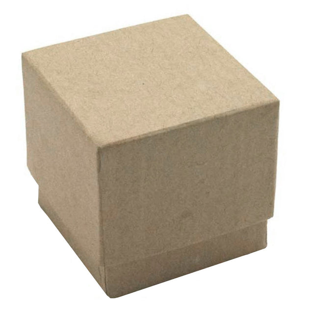 Brown Kraft Paper Jewelry Ring Gift Boxes, Foam Insert
