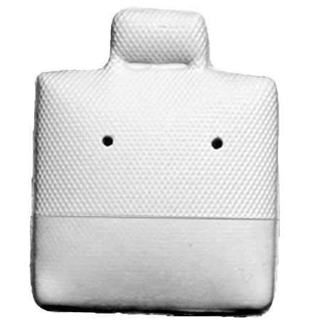 White Vinyl Jewelry Earring Puff Pads, 100 Per Pack, 1" x 1"