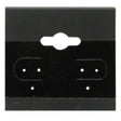 Black Plastic 1-1/2" x 1-1/2" Jewelry Earring Cards, 100 Per Pack
