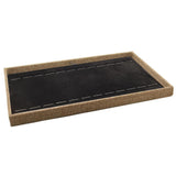 Black Velvet Jewelry Watch / Bracelet Tray Liner Insert, 14-1/8" x 7-5/8"