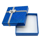 Holographic Mixed Color Jewelry Box with Bow – Earring & Pendant Box 3-3/8″