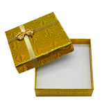Holographic Mixed Color Jewelry Box with Bow – Earring & Pendant Box 3-3/8″