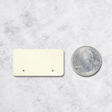 Shimmer White Gold Earring Card 1-9/16" x 15/16"