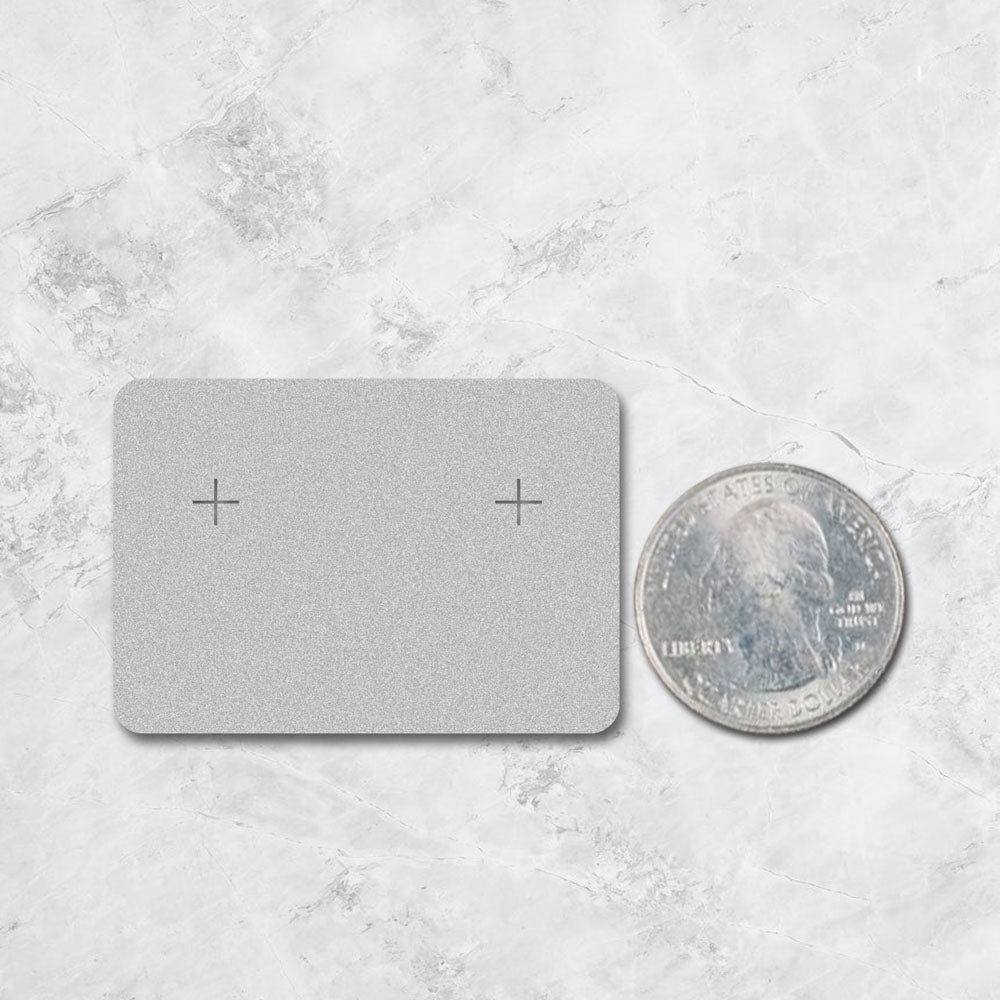 Matte Grey Earring Card 1-3/4" x 2-1/2"