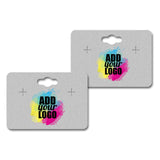 Hanging Matte Grey Earring Card 1-3/4" x 2-1/2"
