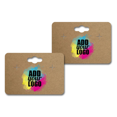  Kraft Earring Card With Keyhole 1-3/4" x 2-1/2"