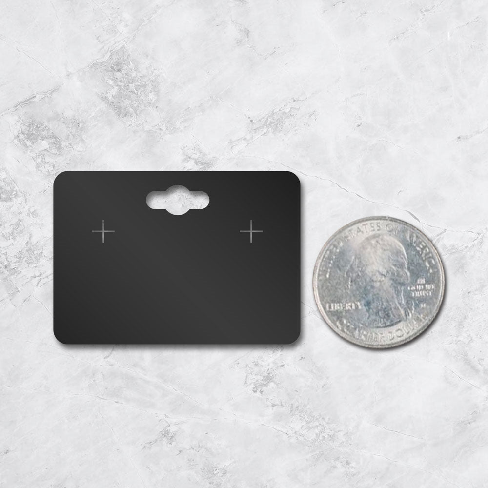 Black Earring Card With Keyhole 1-3/4" x 2-1/2"