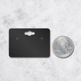  Black Earring Card With Keyhole 1-3/4" x 2-1/2"