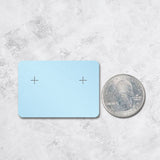Shimmer Blue Earring Card 1-3/4" x 2-1/2"