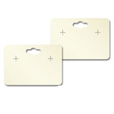 Shimmer White Gold Earring Card With Keyhole 1-3/4" x 2-1/2"