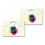 Shimmer White Gold Earring Card With Keyhole 1-3/4" x 2-1/2"