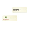 Shimmer White Gold Jewelry Card 3" x 1-1/8" Rounded Corner