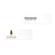 Matte White Jewelry Card 3" x 1-1/8" Rounded Corner