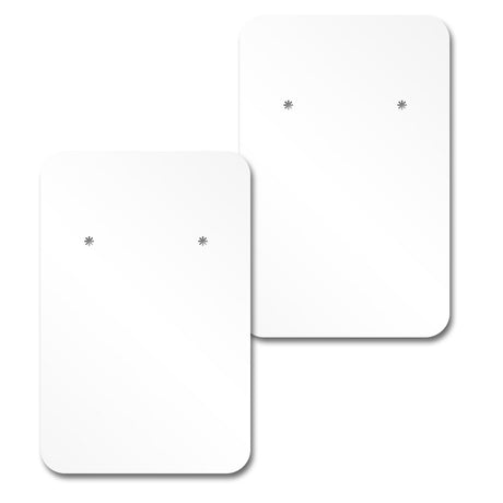 Matte White Jewelry Card 2" x 3" Rounded Corner